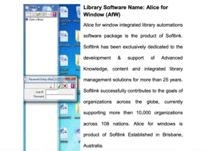 Alice Library Software
